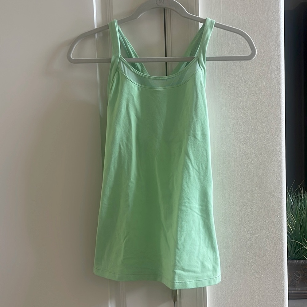 Lululemon light green tank top